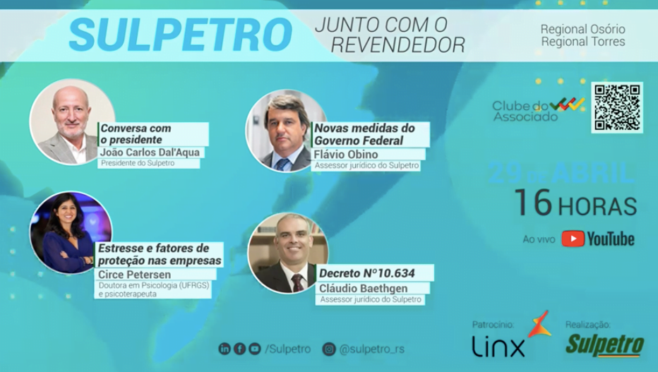 Sulpetro promove evento on-line para empresários das regionais Osório e Torres