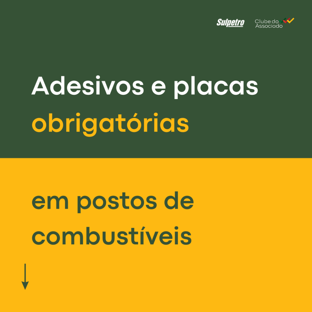 Adesivos e placas obrigatórias em postos de combustíveis