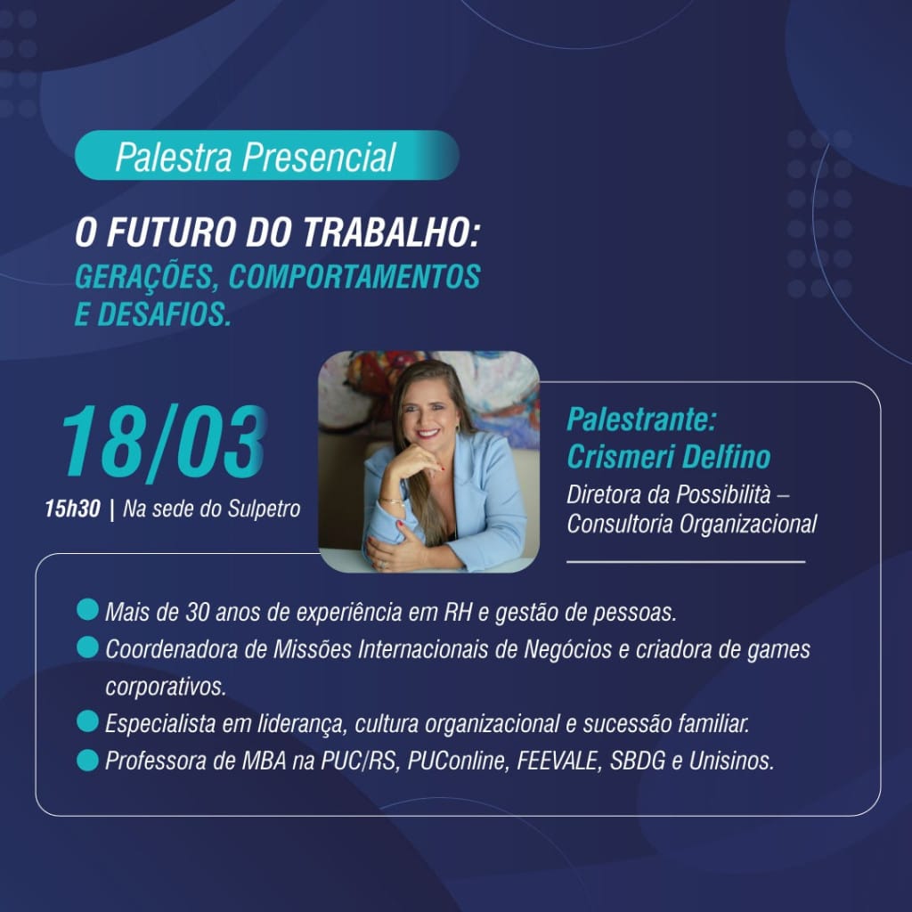 Se você enfrenta dificuldades para contratar, reter e motivar sua equipe, essa palestra é para você!