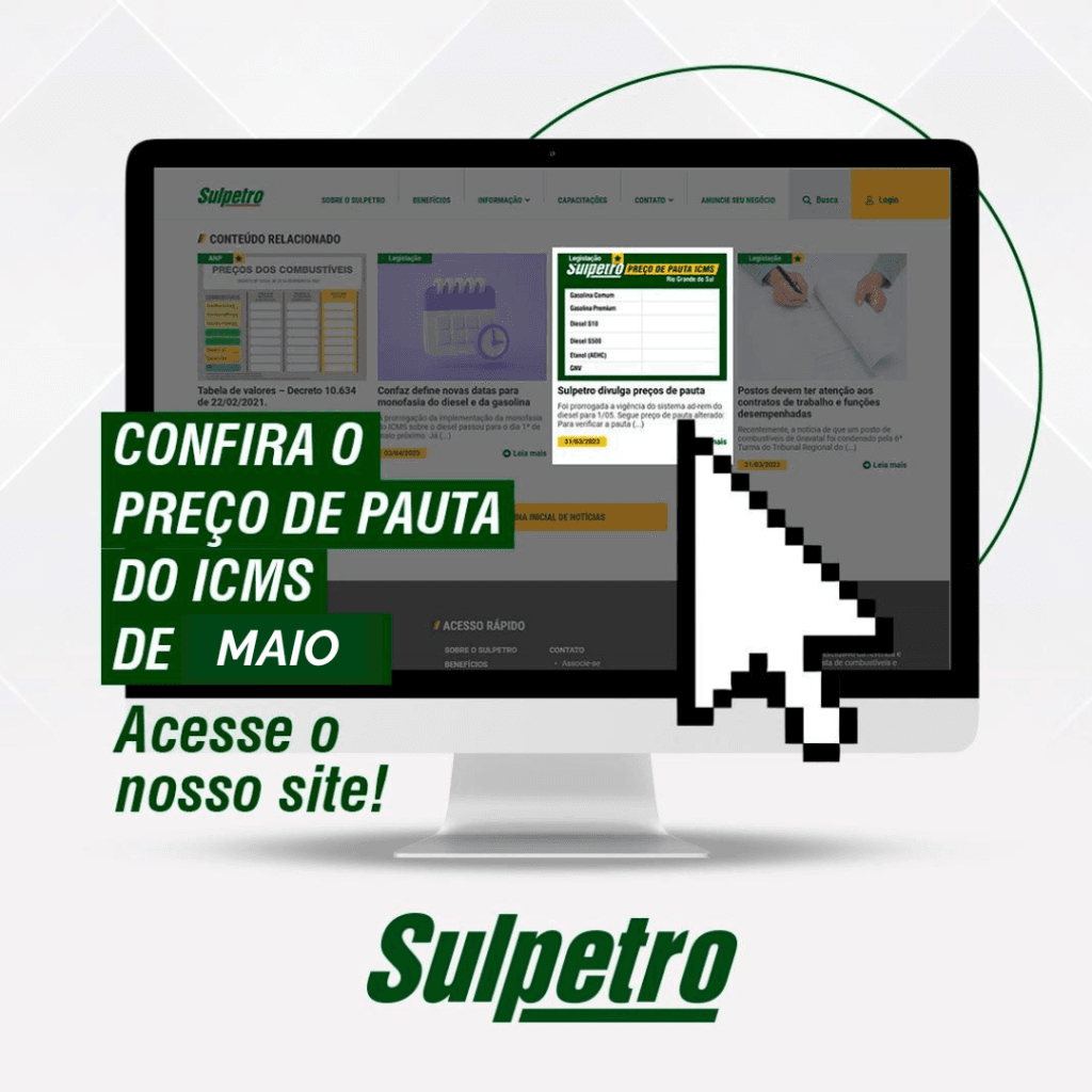 Preço de pauta – 1ª quinzena de maio de 2026